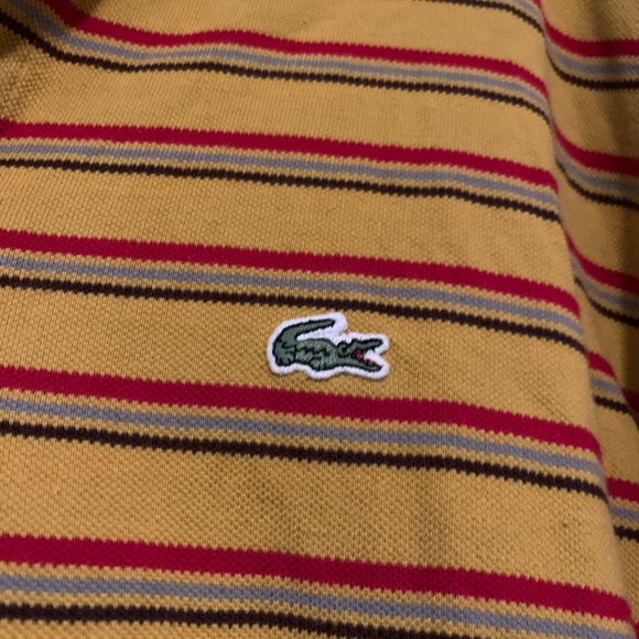 Stripped long sleeve Lacoste Polo - Picture 2 of 3